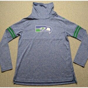 Seattle Seahawks Nike long sleeve funnel neck shirt Women's large Small EUC